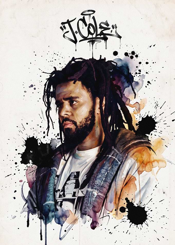 J. Cole Portrait Poster
