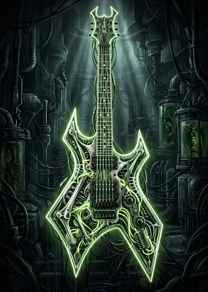 B.C. Rich Warlock Cyberpunk Guitar