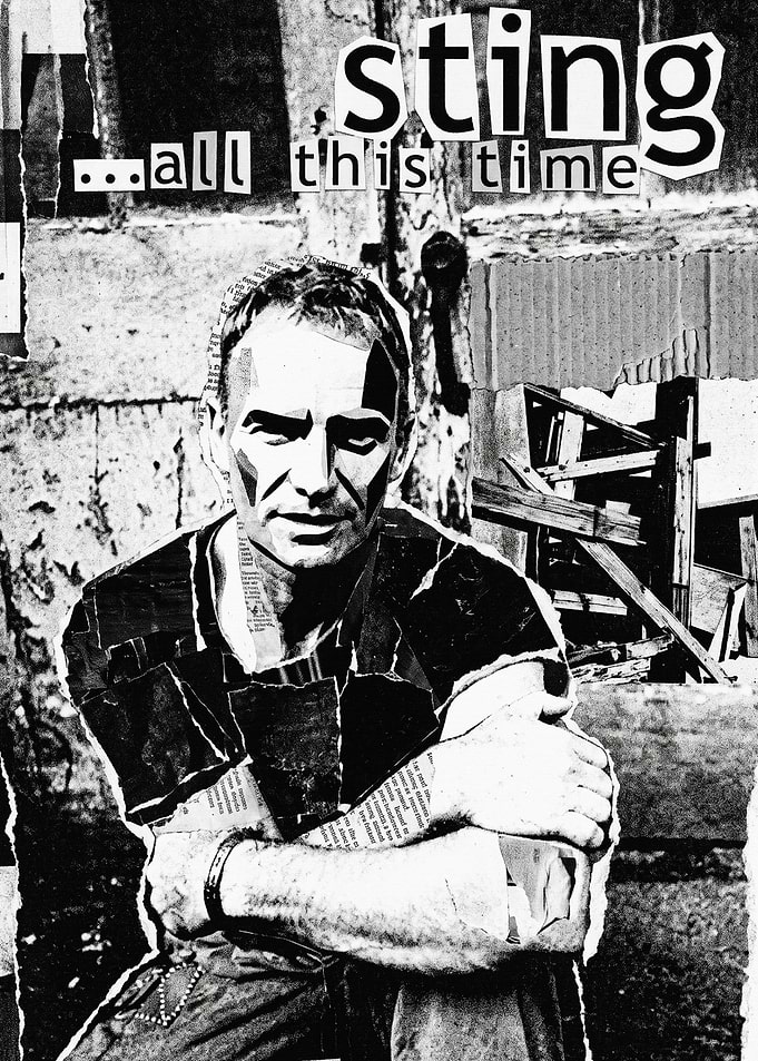 Sting All This Time Collage Poster