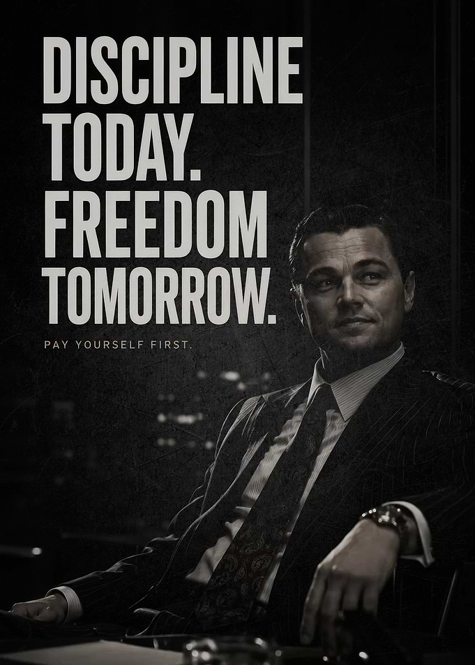Discipline Today Freedom Tomorrow Motivational Poster