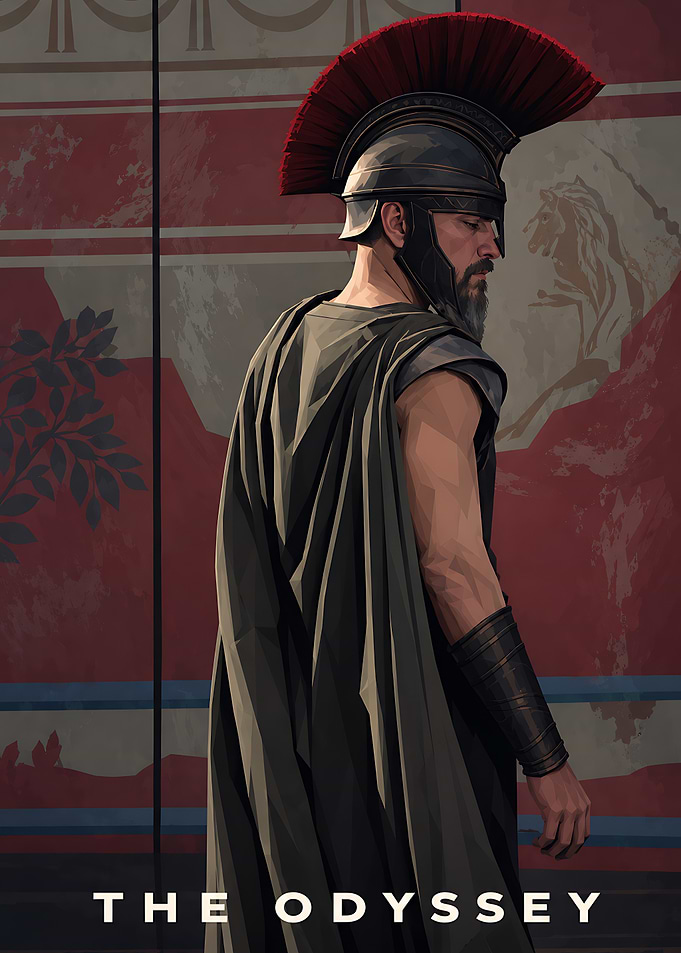 The Odyssey Greek Warrior Poster