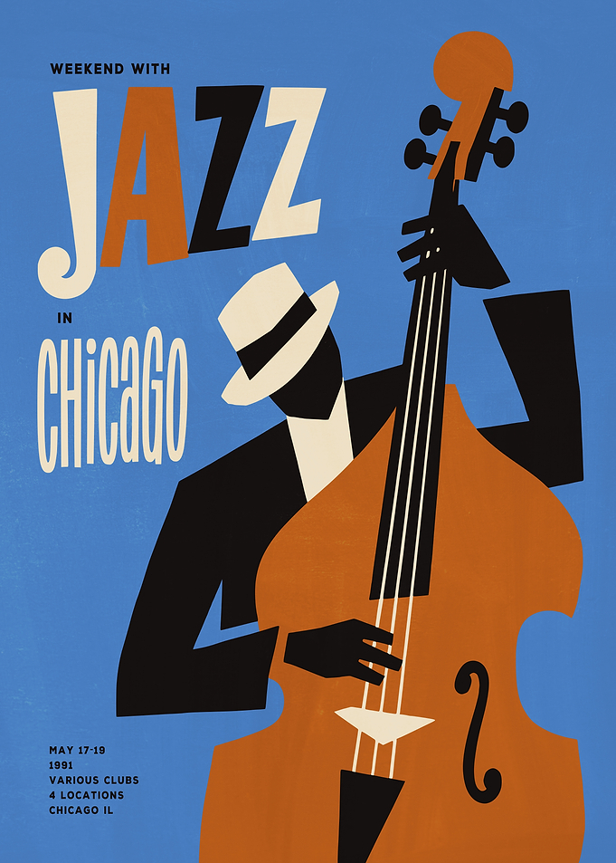 Vintage Jazz in Chicago Poster