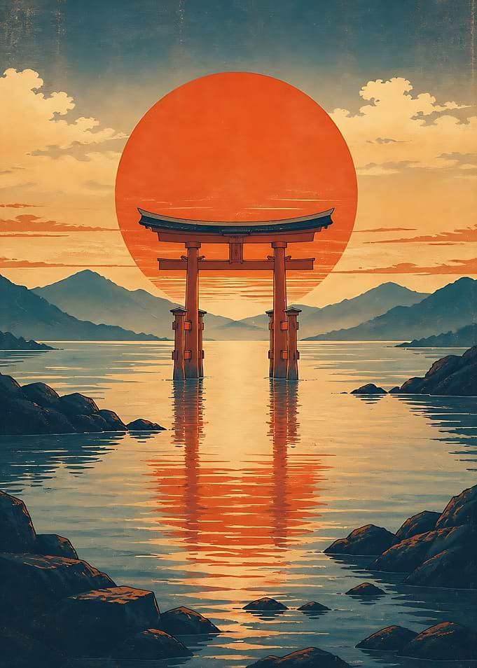 Torii Gate at Sunset