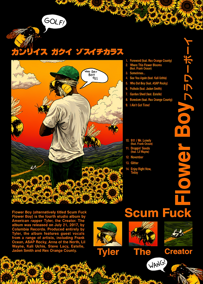 Tyler the Creator Flower Boy Poster