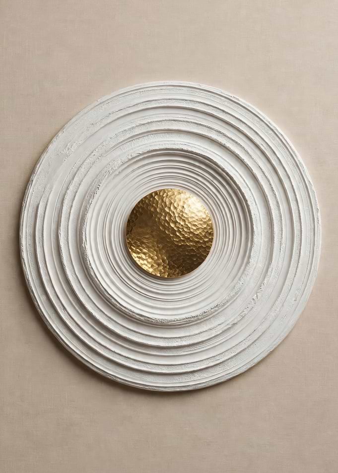 Minimalist Japandi Plaster Zen Ripples
