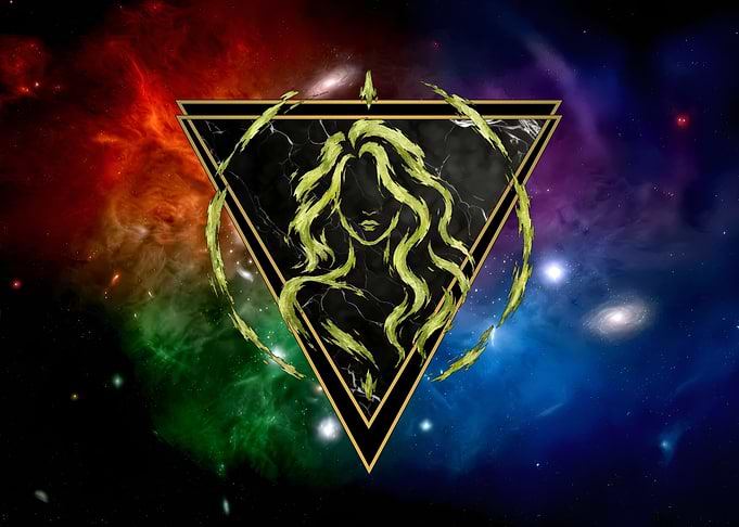 Virgo Zodiac Metal Poster - Celestial Wall Art