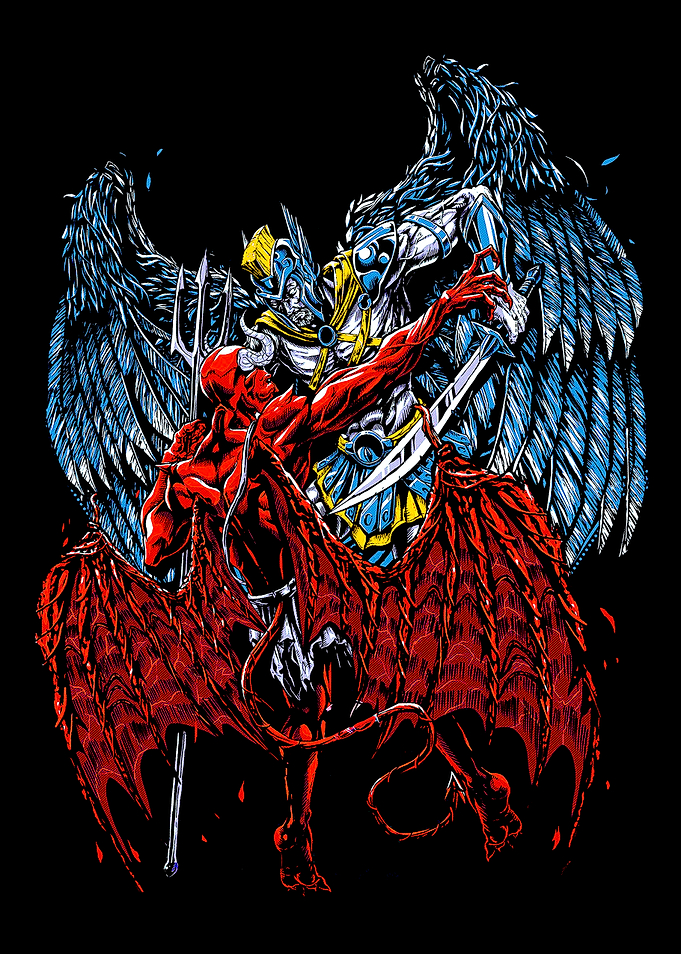 Angel and Demon Epic Battle