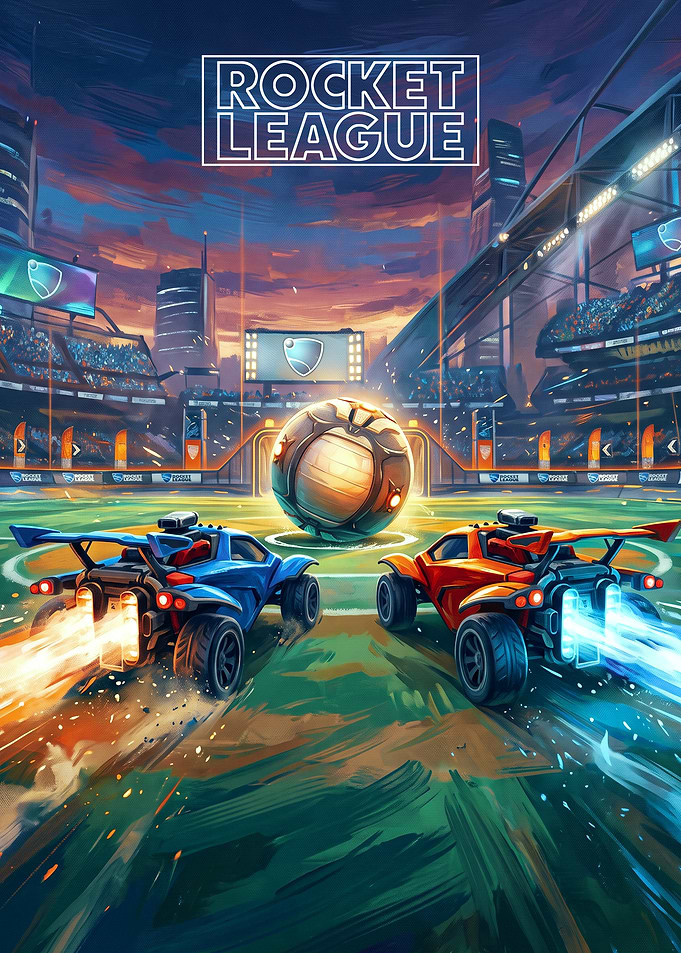 Rocket League Competitive Arena Match