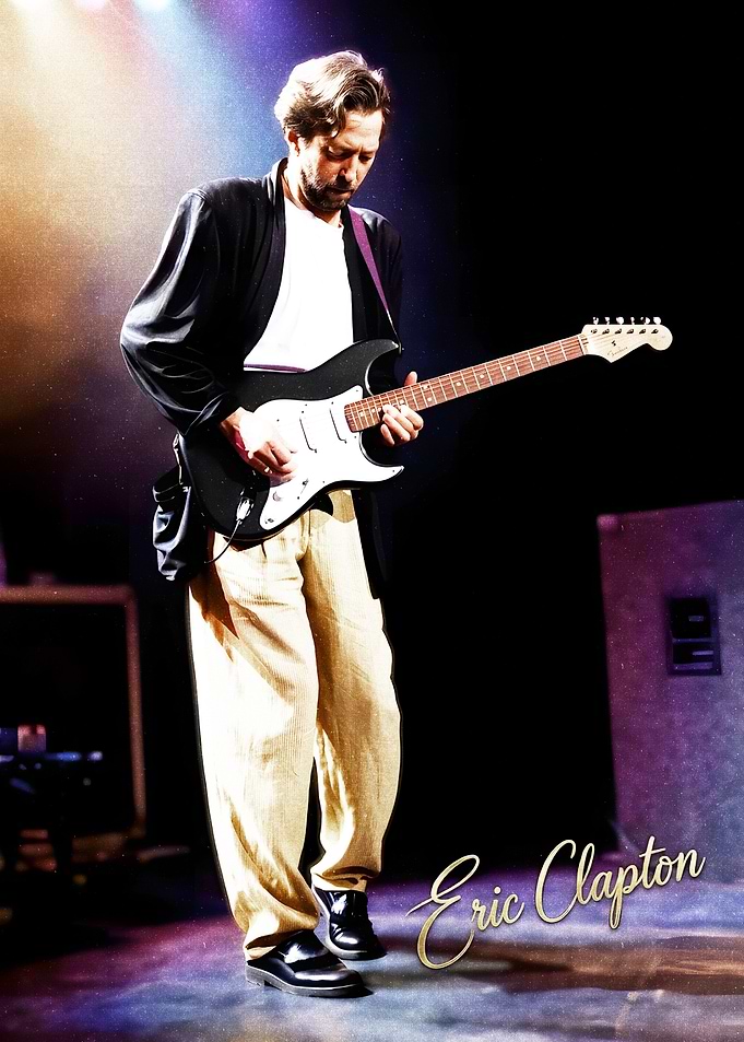 Eric Clapton Retro potrait