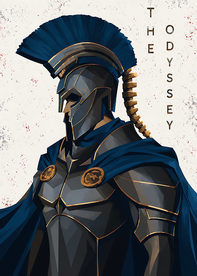 The Odyssey Spartan Warrior Poster
