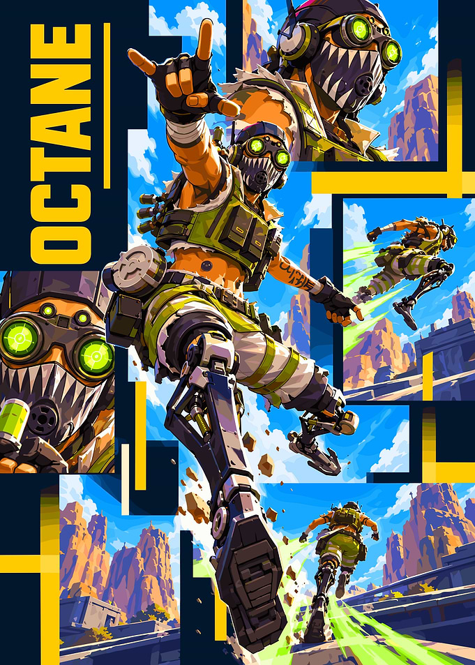 Apex Legends Octane Character Poster