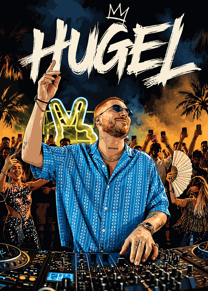 HUGEL DJ Music Festival Poster