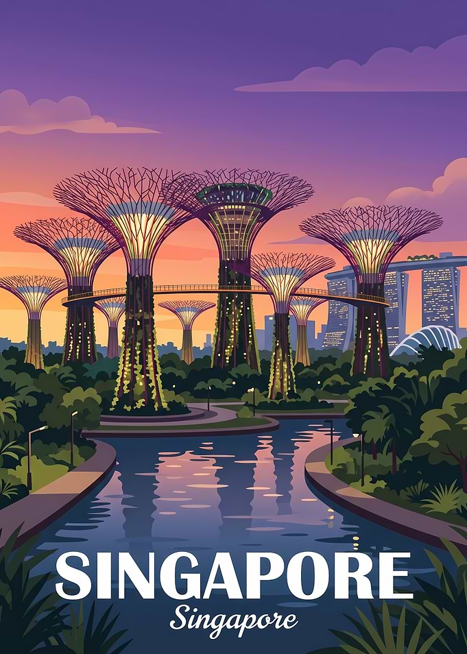 Singapore Gardens by the Bay Poster