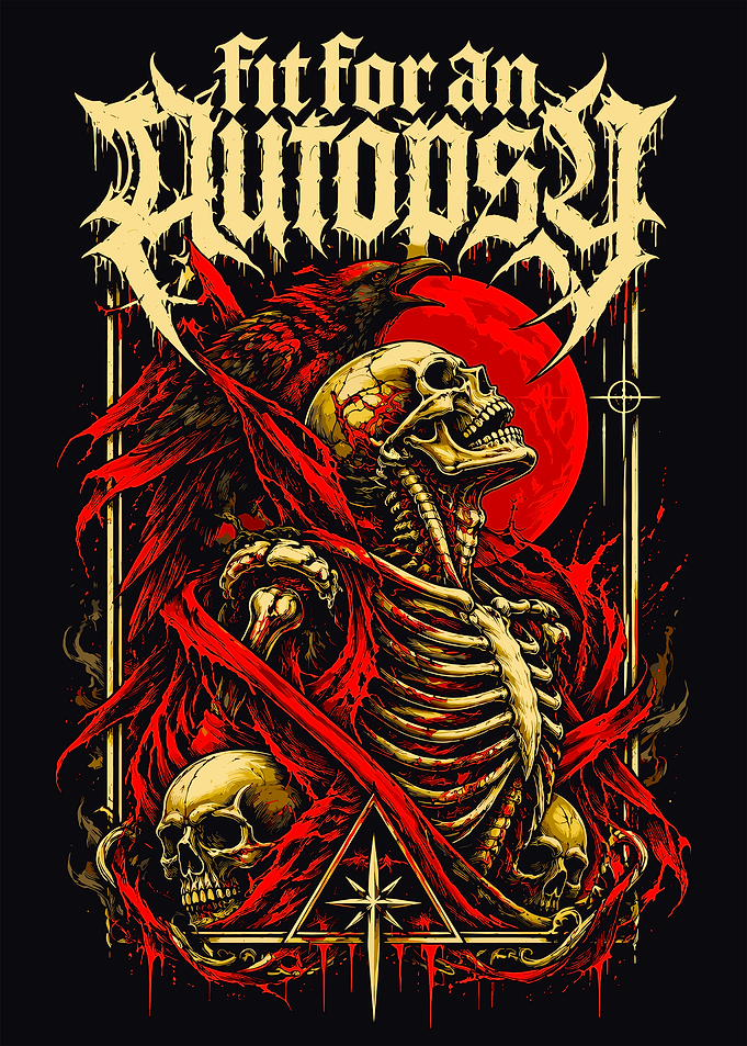 Fit for an Autopsy Metal Artwork