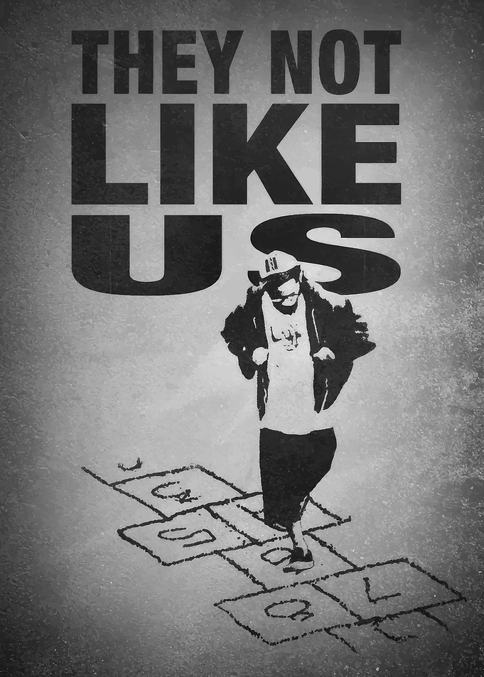 They Not Like Us Hopscotch Poster
