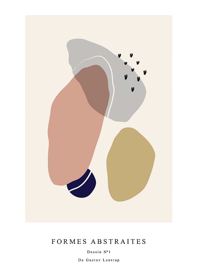 Minimalist Abstract Shapes Art Print