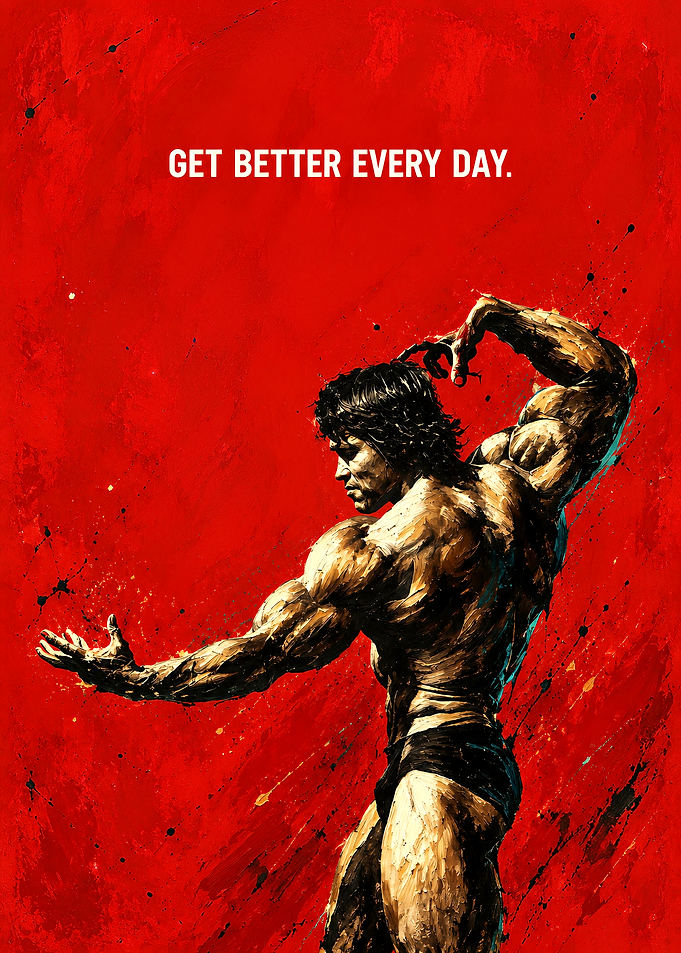 Arnold Schwarzenegger Bodybuilding Motivational Poster