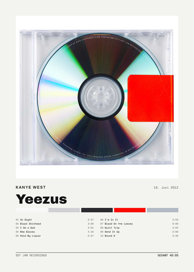 Kanye West Yeezus Album Poster