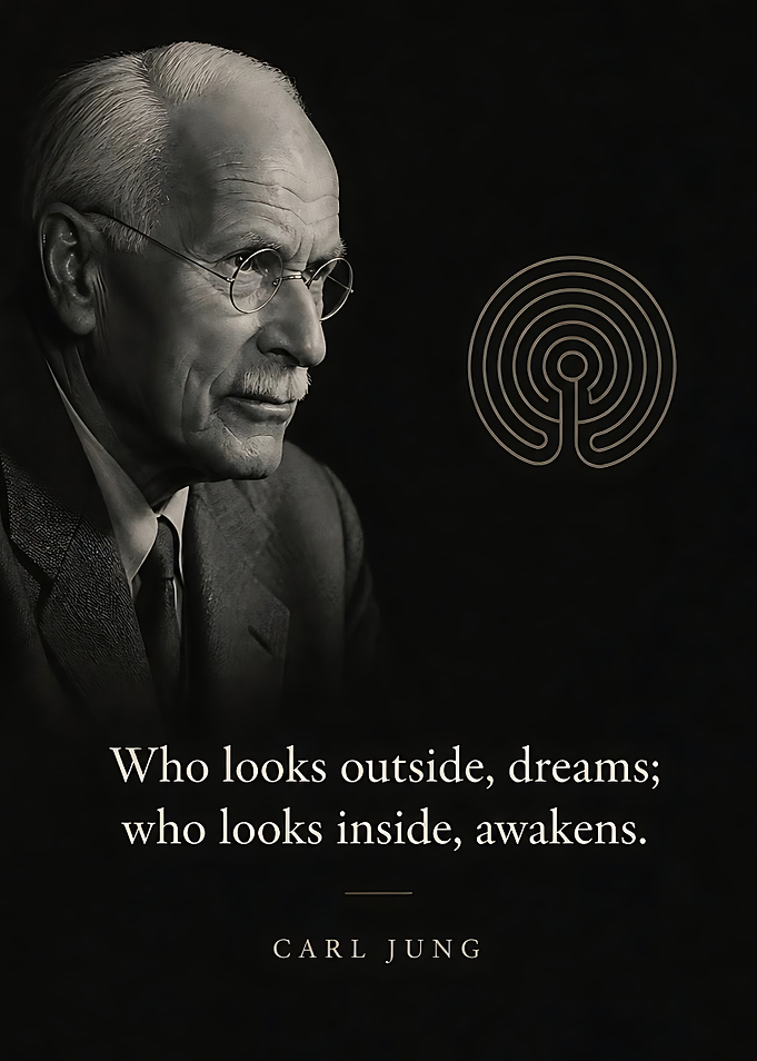 Carl Jung Inspirational Quote Poster