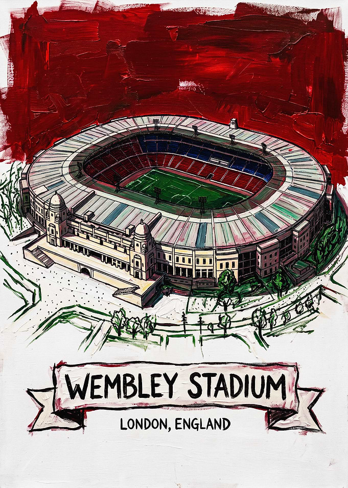 Wembley Stadium London Painting