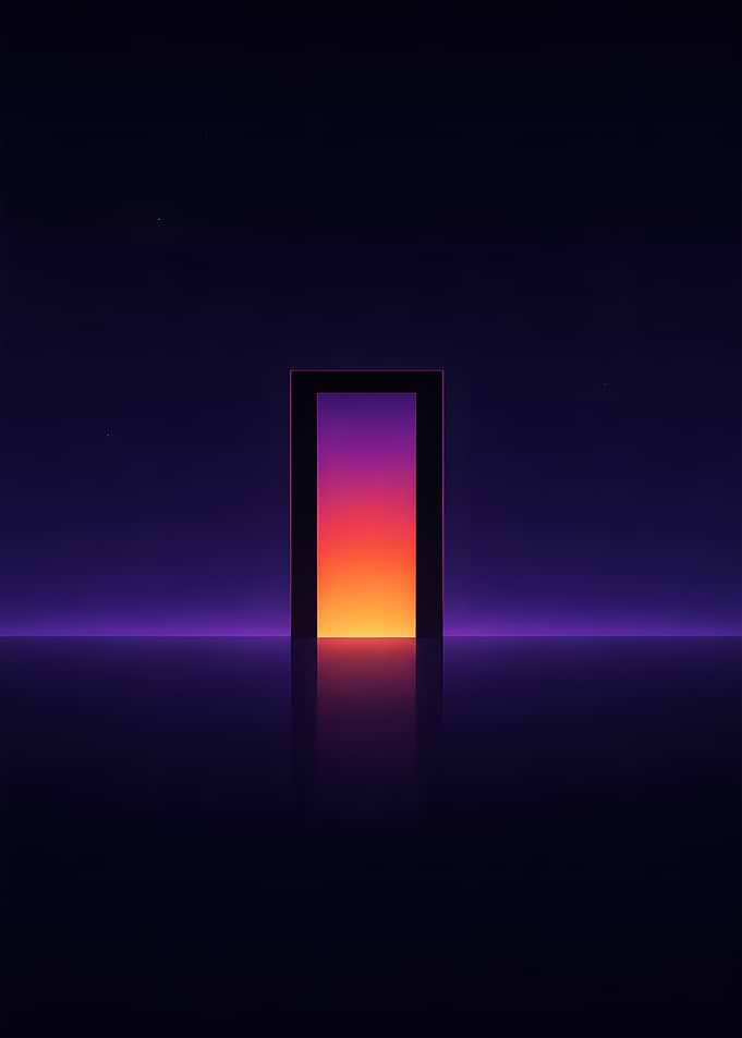 Neon Sunset Gateway Portal
