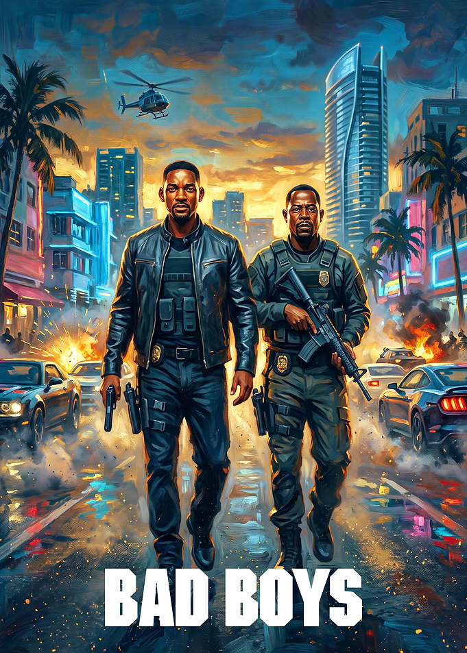 Bad Boys Movie Poster Art