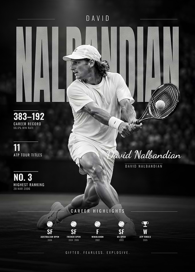David Nalbandian Gifted Tennis Artist
