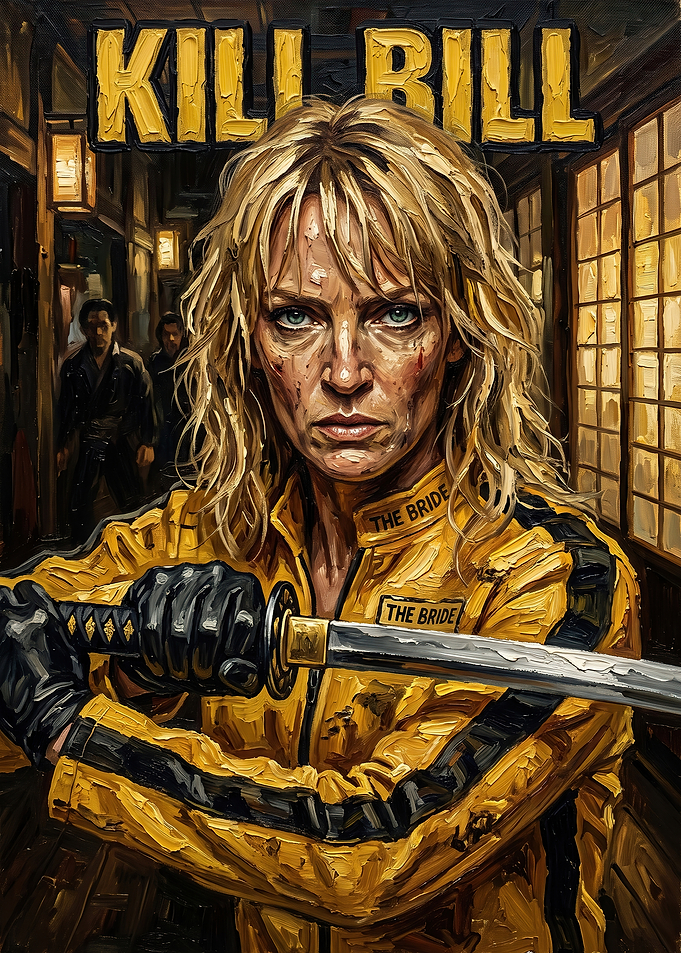 Kill Bill The Bride Oil Painting