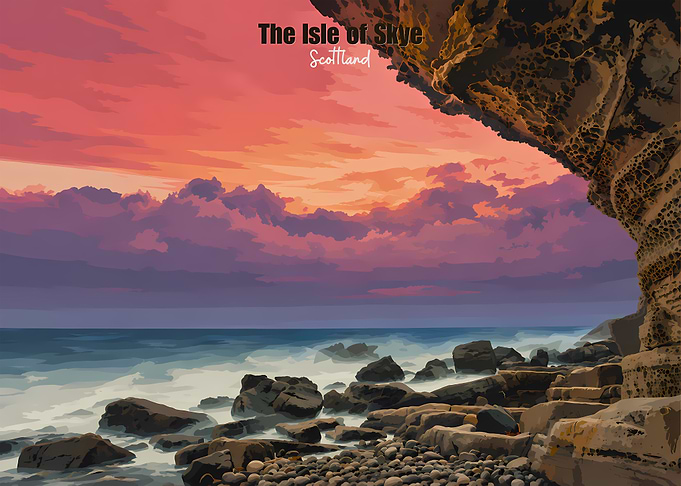 Isle of Skye Scotland – Dramatic Highland Coast at Sunset