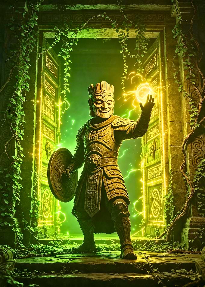 Stone Warrior Guardian of Ancient Portal