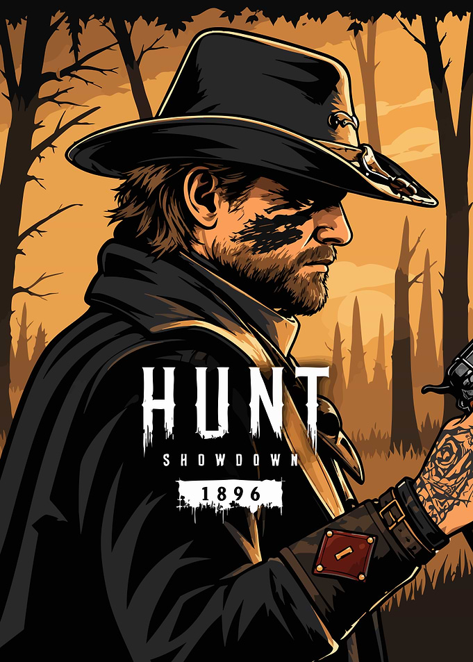 Hunt Showdown 1896 Cowboy Poster