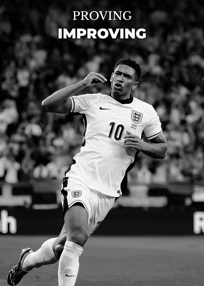 Jude Bellingham England Football Poster