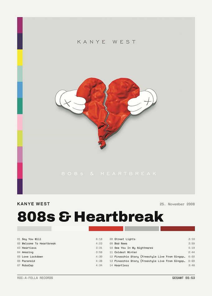 Kanye West 808s & Heartbreak Poster