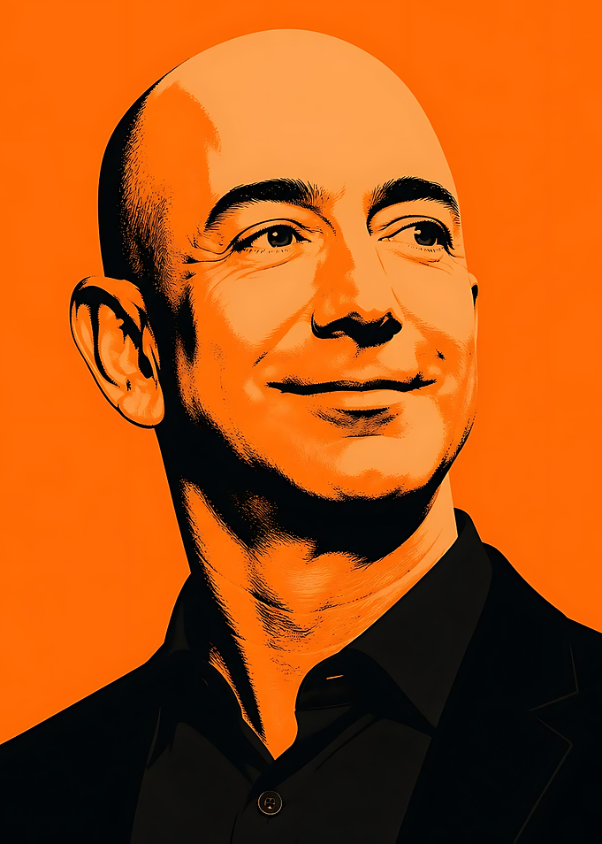 Jeff Bezos Pop Art Portrait