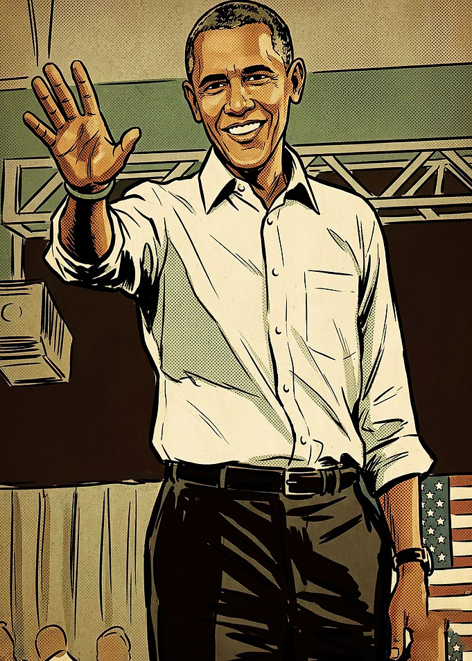 Barack Obama Pop Art Illustration