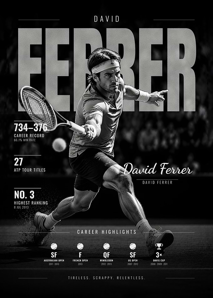 David Ferrer Relentless Tennis Warrior