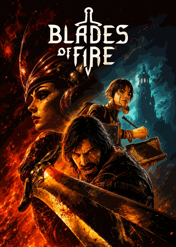 Blades of Fire Fantasy Poster