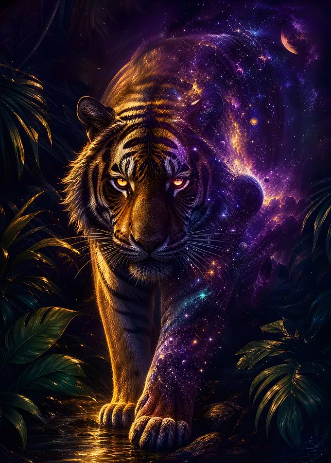Cosmic Tiger in Jungle