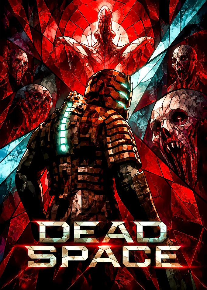 Dead Space Stained Glass Poster