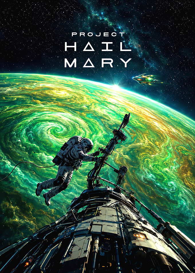 Project Hail Mary Space Poster