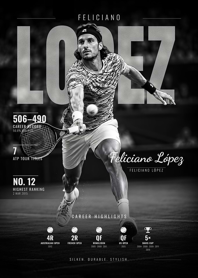 Feliciano Lopez Stylish Tennis Veteran
