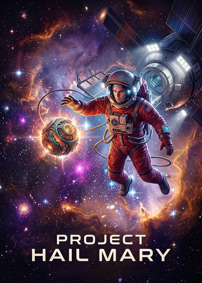 Project Hail Mary Space Poster