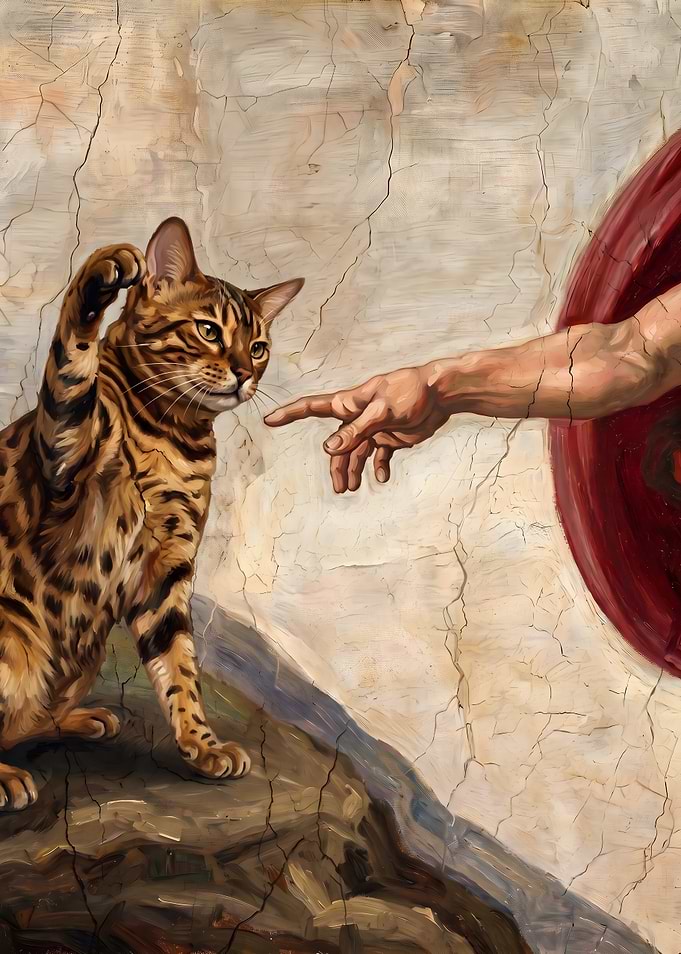 The Creation of Cat Painting