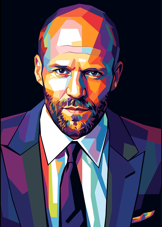 Jason Statham Pop Art Portrait