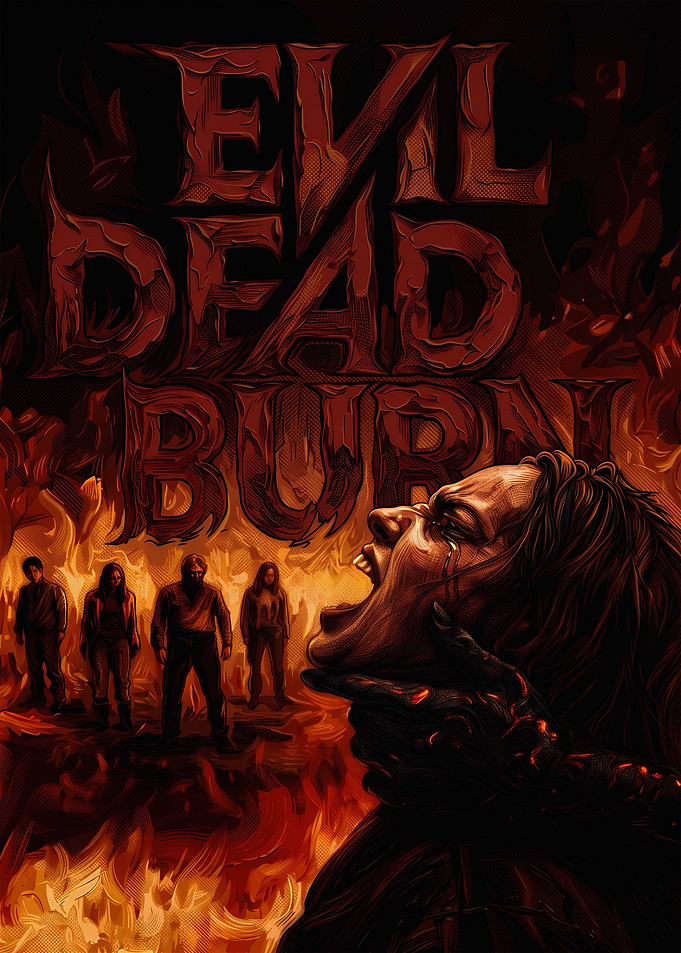 Evil Dead Burn Horror Poster