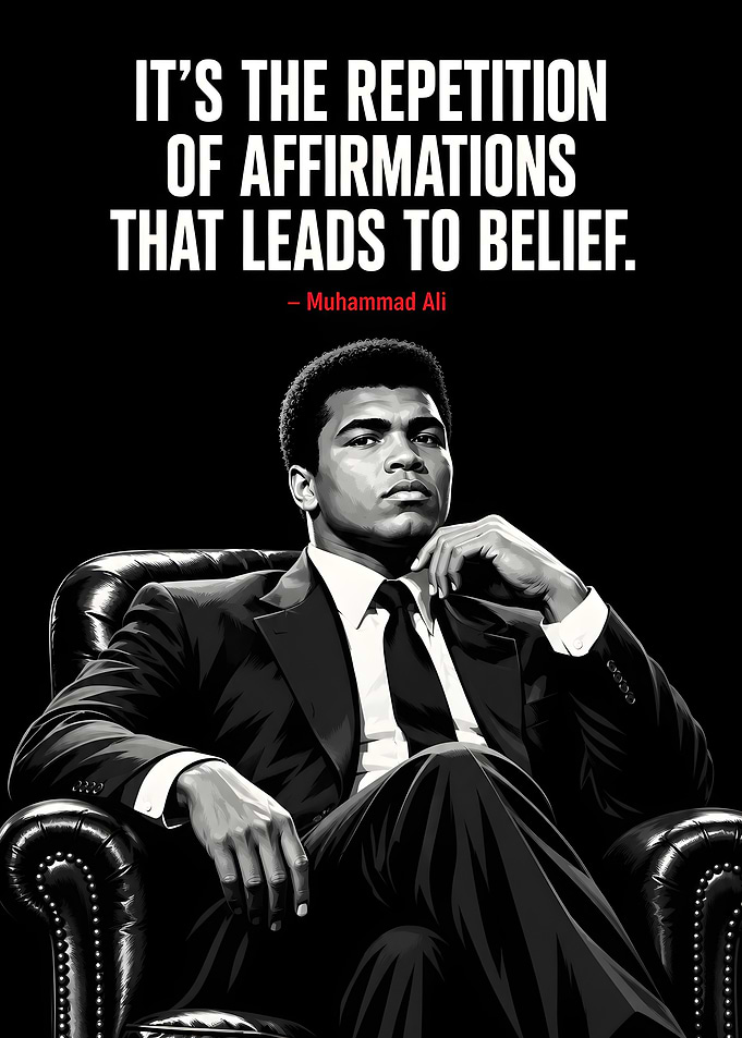 Muhammad Ali Inspirational Quote Poster