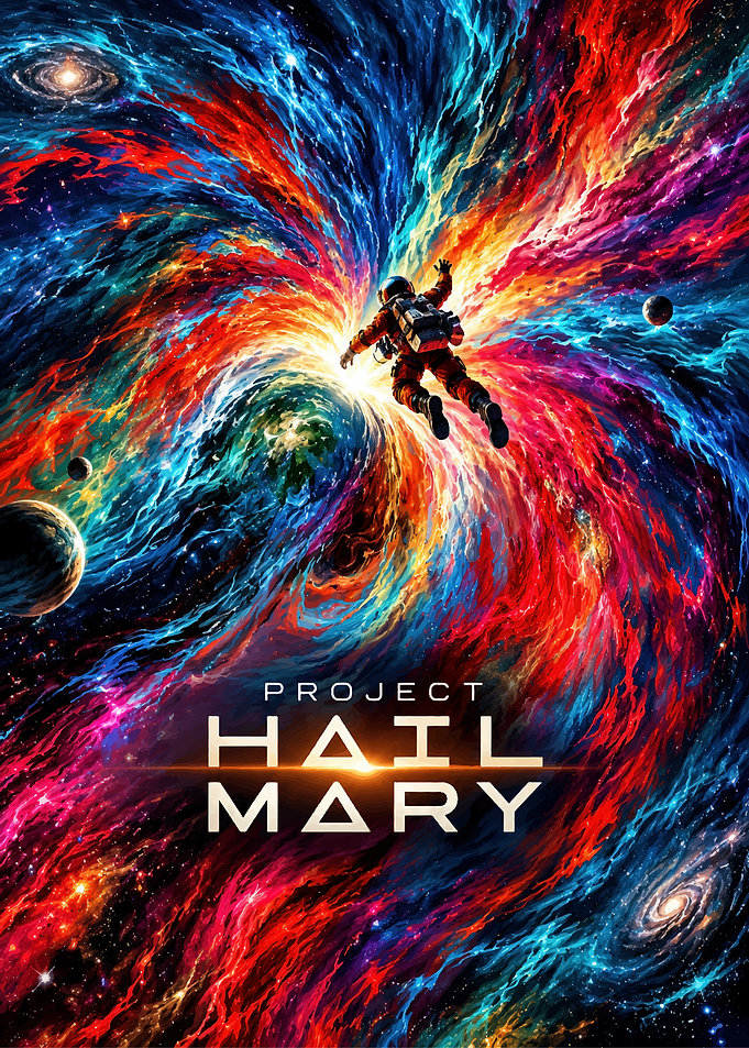 Project Hail Mary Space Poster