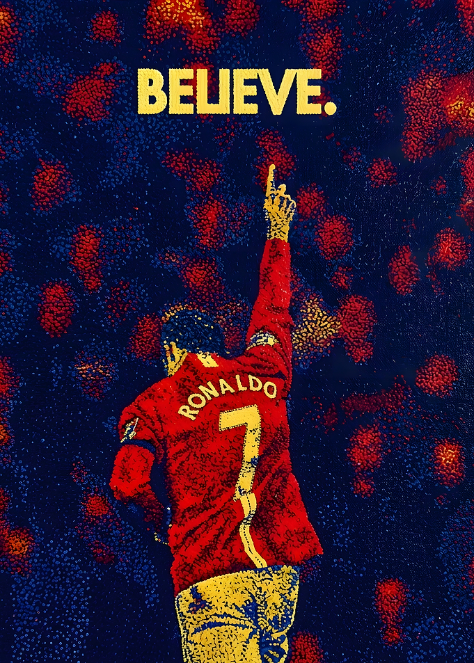 Cristiano Ronaldo Believe Poster