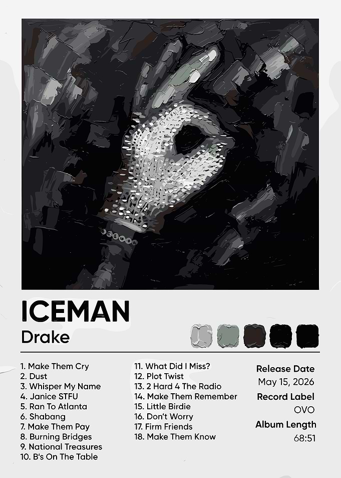 Drake ICEMAN Album Poster