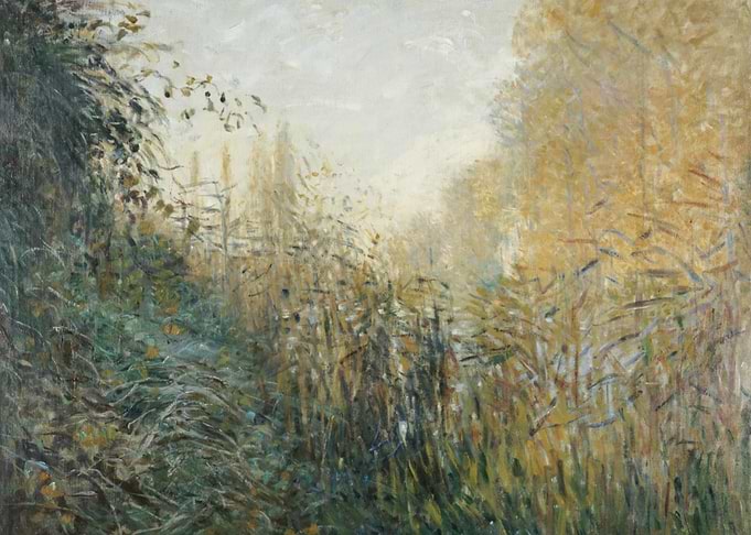 Impressionist Autumn Landscape Painting